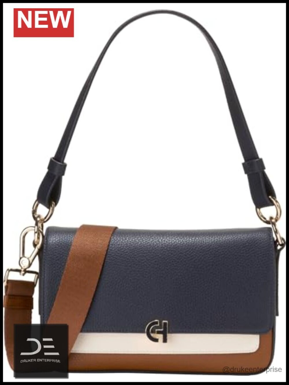 Luxe Pebble Leather Mini Shoulder Bag with Removable Strap
